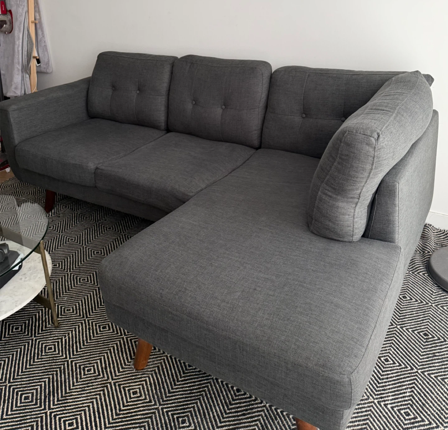 Dark Grey Modern Sectional Sofa - Need To Sell ASAP - photo 3