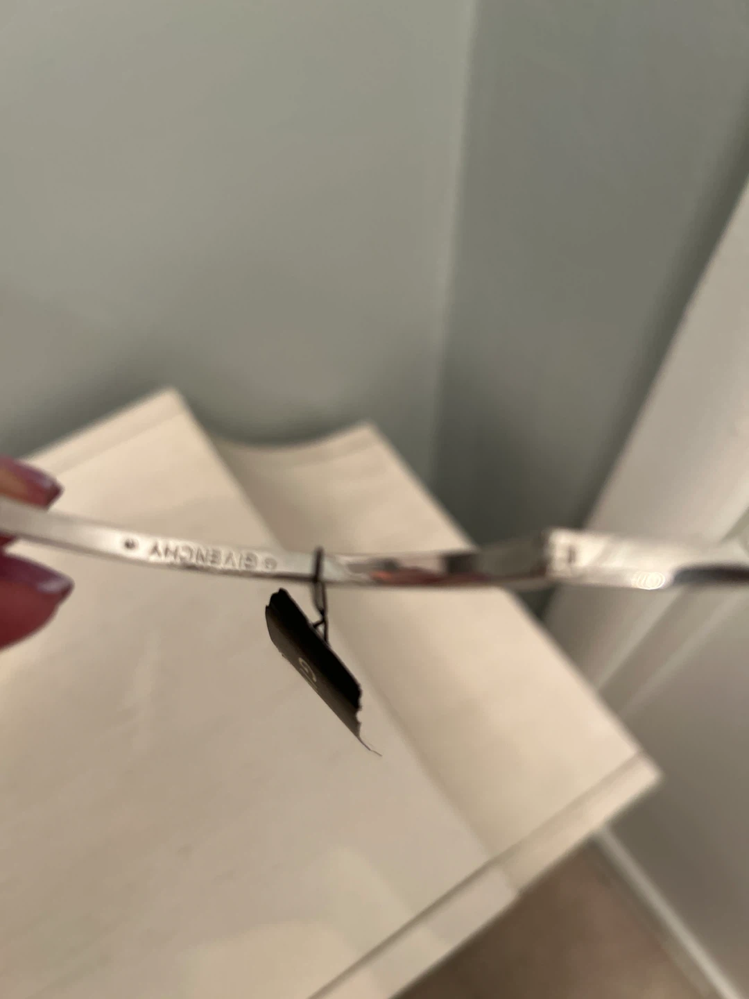 Givenchy Silver Tone Hinged Bangle Bracelets - photo 3
