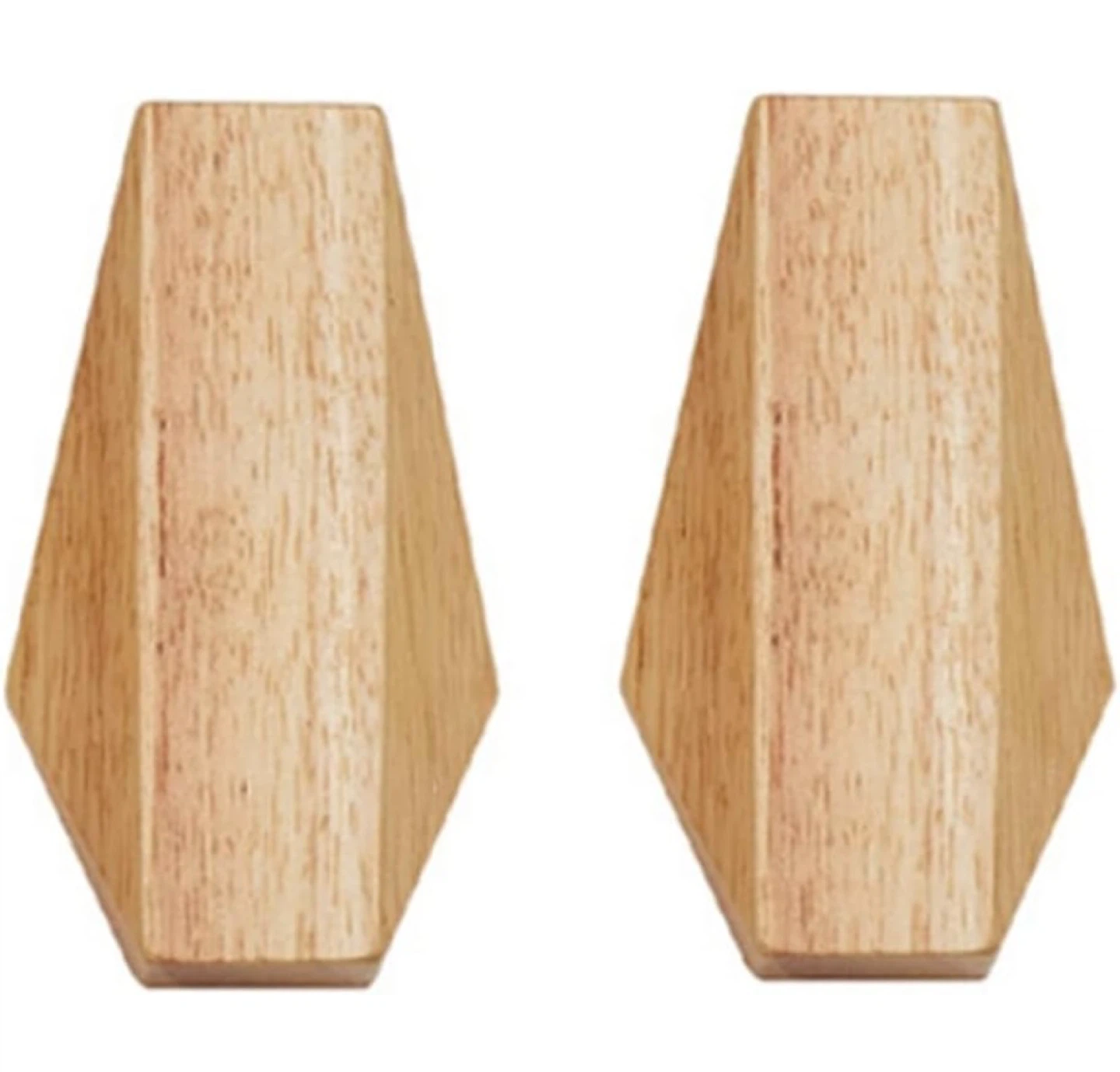 New Solid Wood Wall Hooks Set of 3 - photo 4