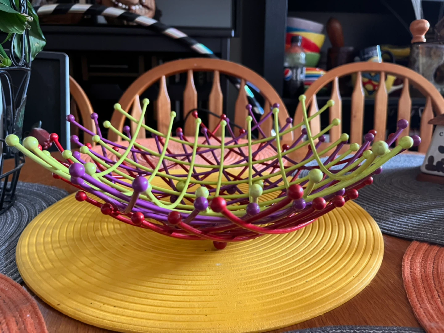 Colourful Metal Fruit Basket