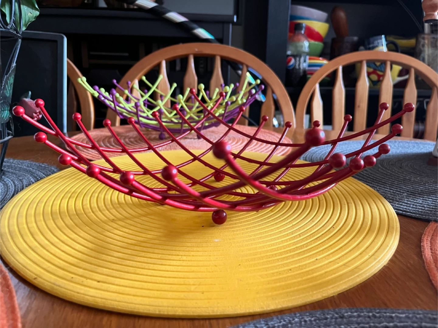 Colourful Metal Fruit Basket - photo 2