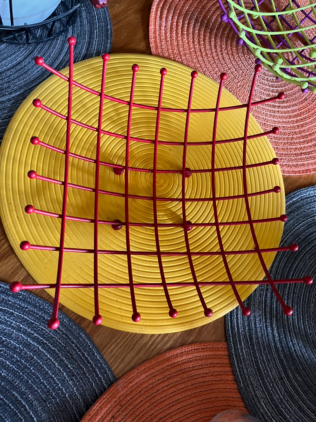Colourful Metal Fruit Basket - photo 3