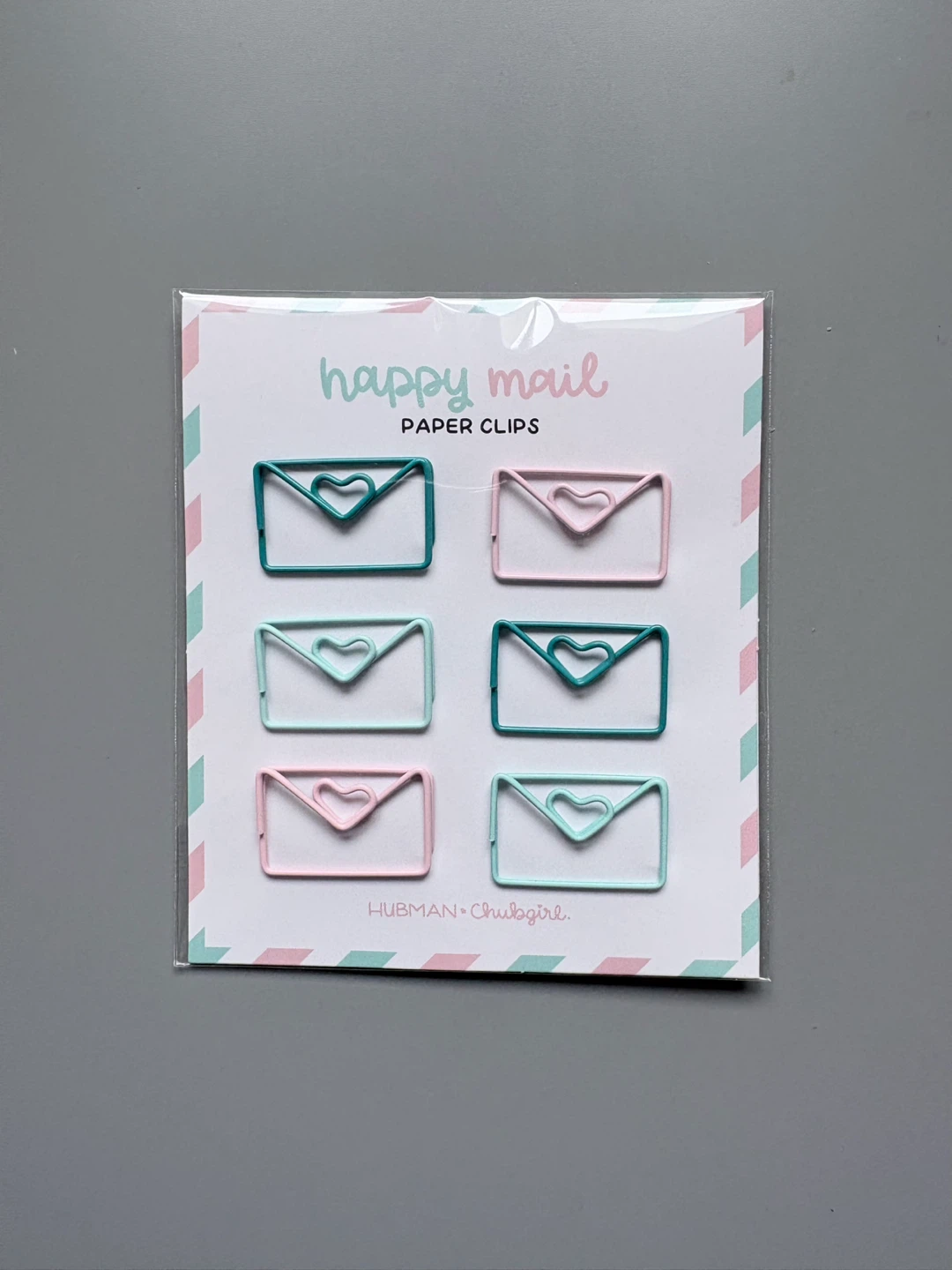 Hubman and Chubgirl Happy Mail Paper Clips Set 🧡