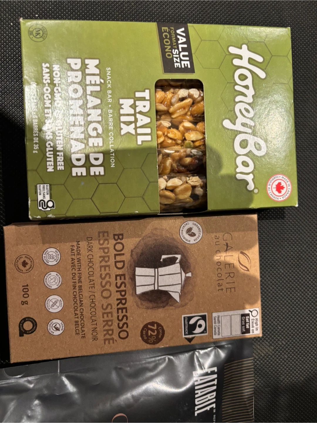 Pack of treats popcorn, chocolate and granola honey bars - photo 2