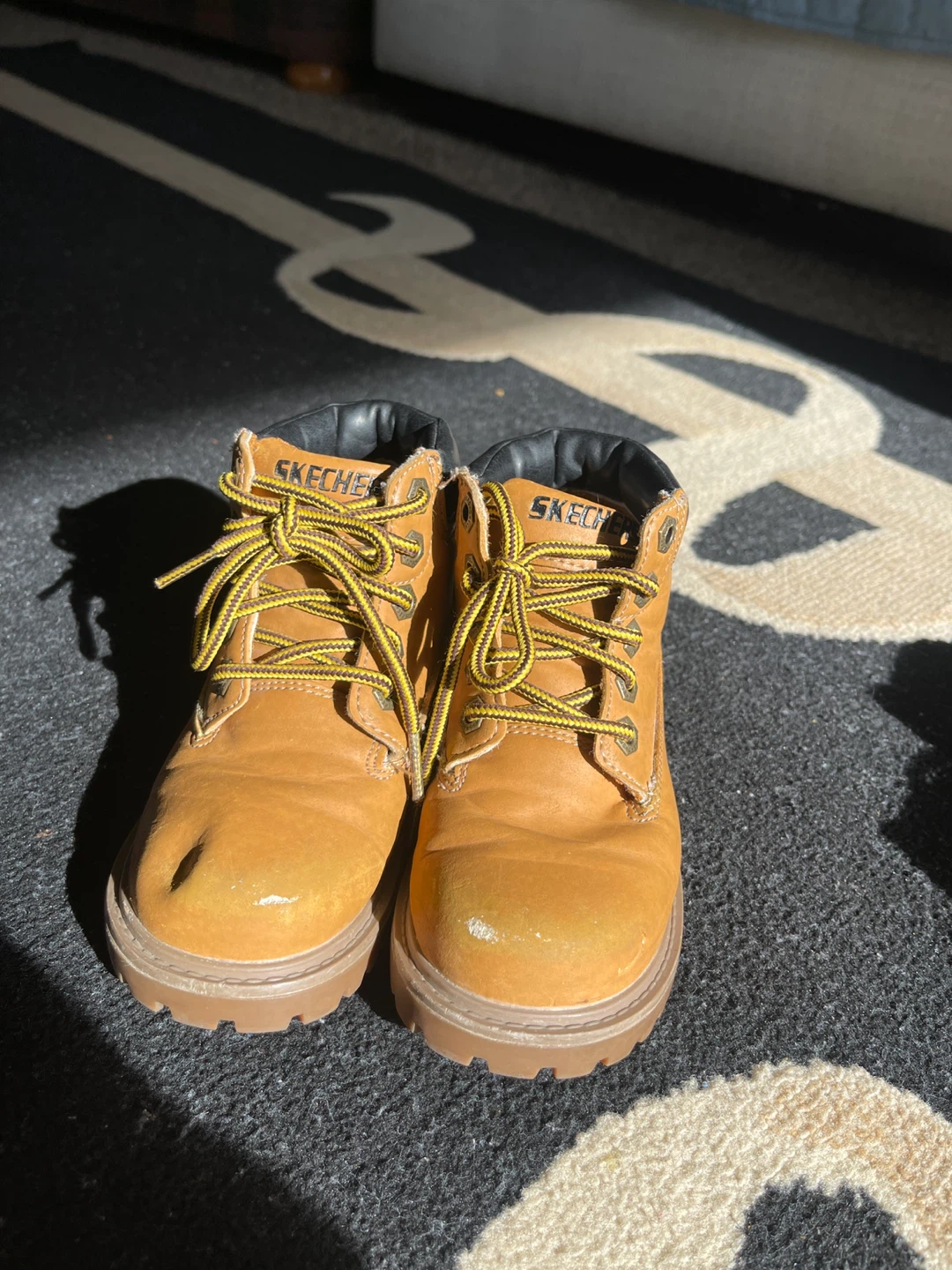 Skechers Kids Brown Work Boots Size 10 Toddler
