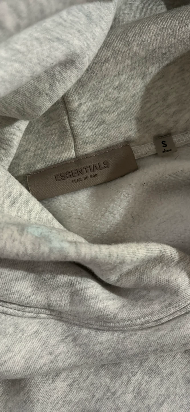 ESSENTIALS Fear of God Hoodie Grey Size S - photo 3