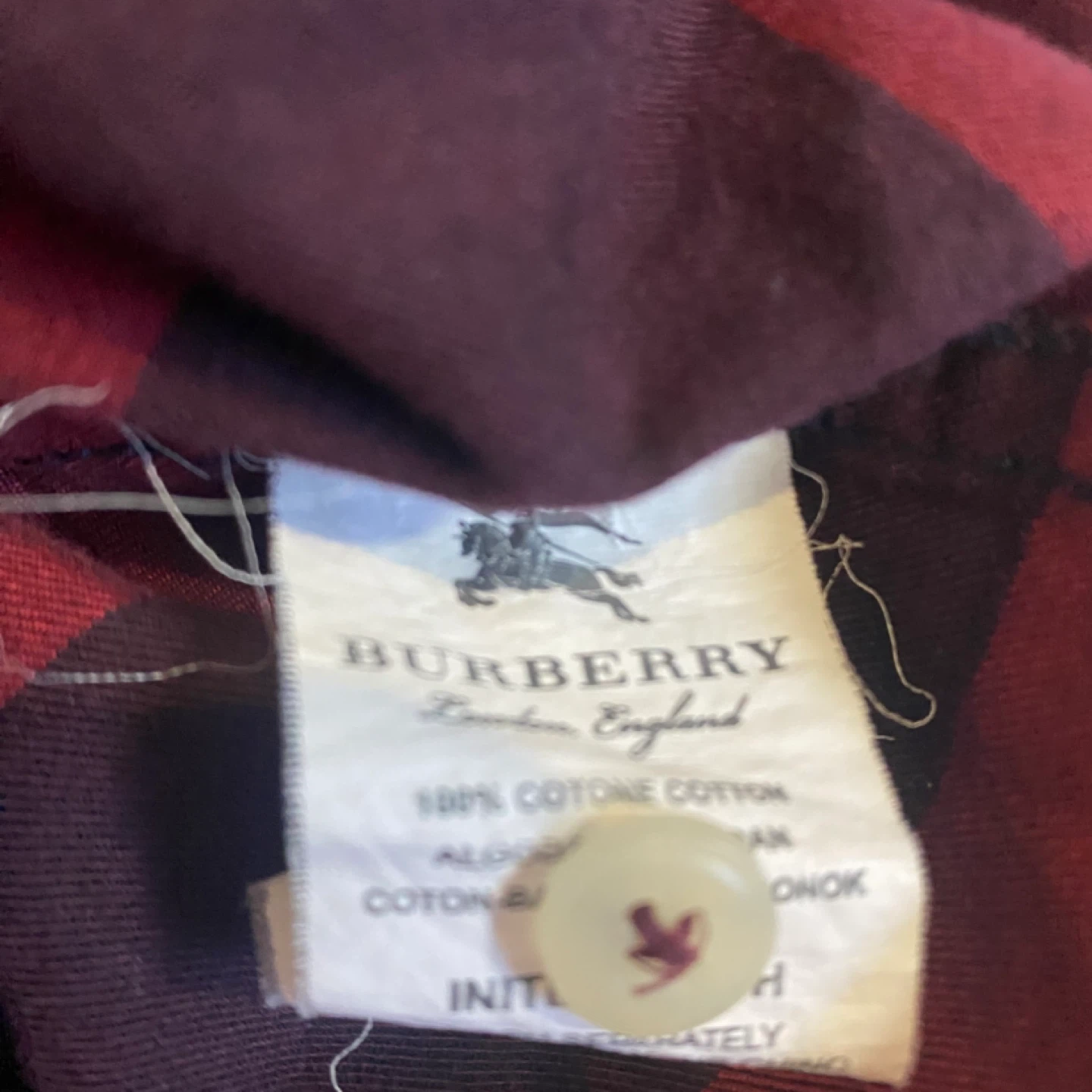 Burberry Long Sleeve Plaid Shirt - photo 5