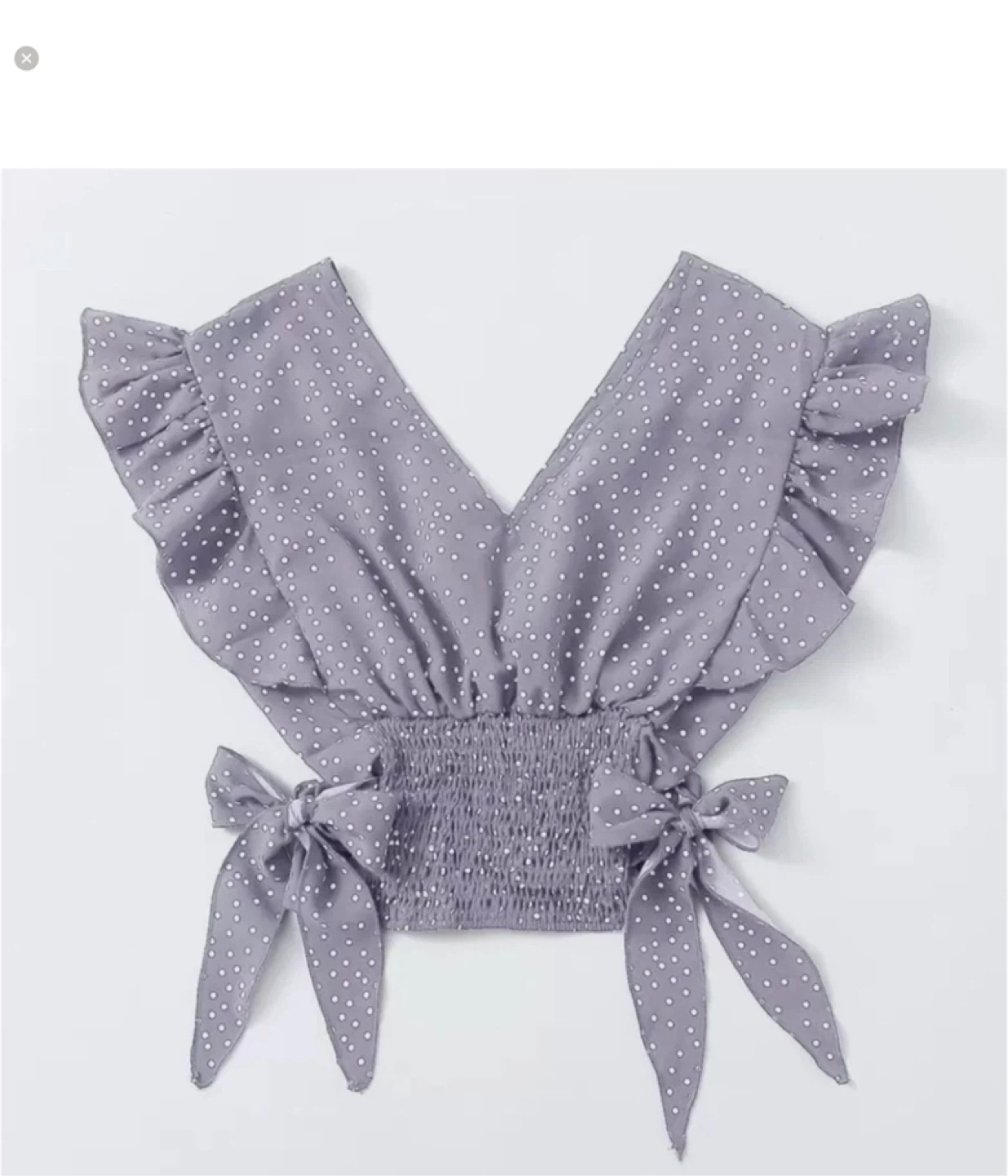 Pink Polka Dot Ruffle Shirt with bows