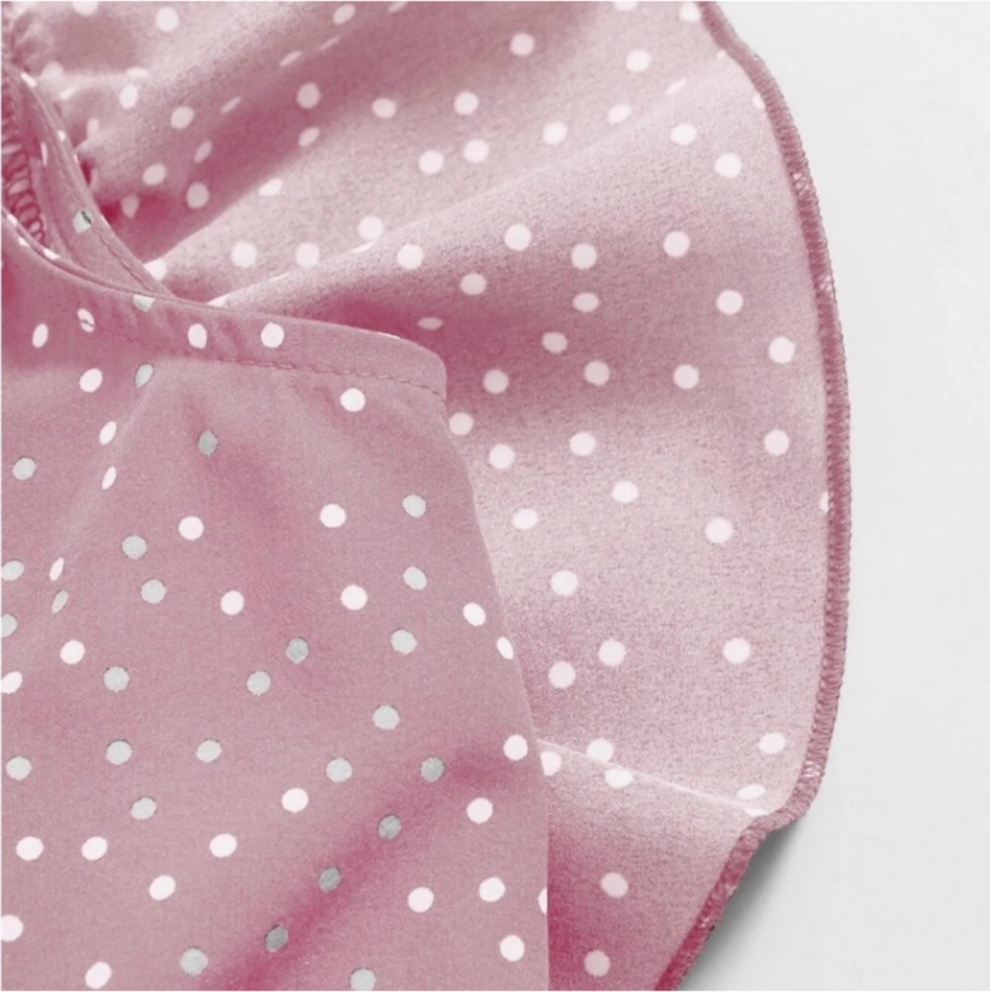 Pink Polka Dot Ruffle Shirt with bows - photo 4