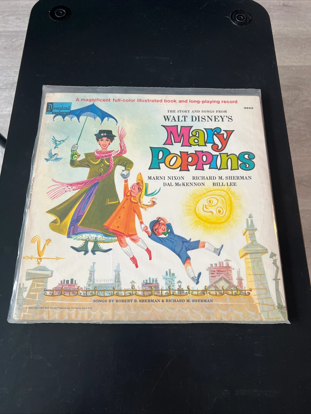 Mr Dressup, Mary Poppins, Sesame Street Big Bird Vinyl Record - photo 3