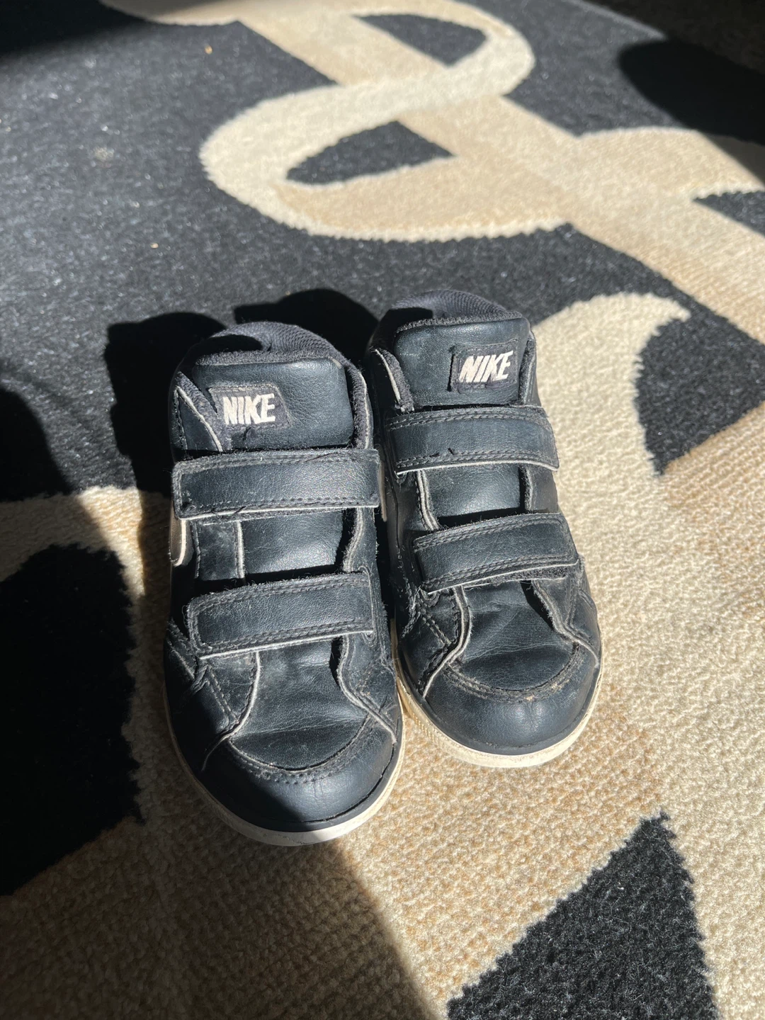 Nike Toddler Shoes Black Velcro Size 10c