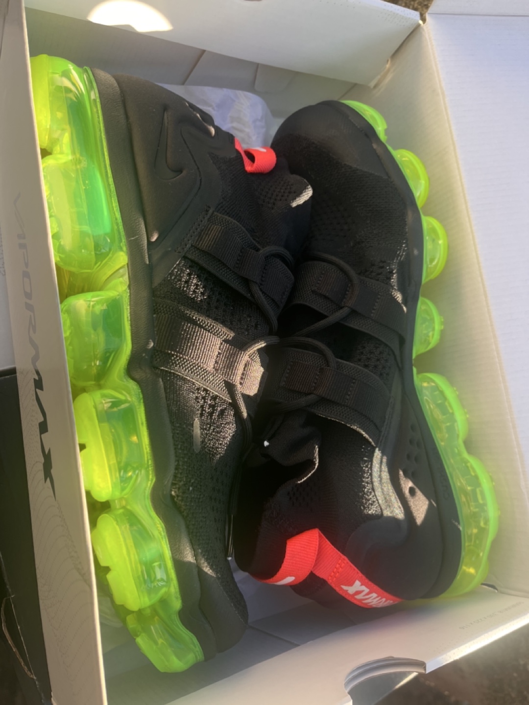 Nike Air Vapormax FK Utility Shoes Black/Volt Size 10.5
