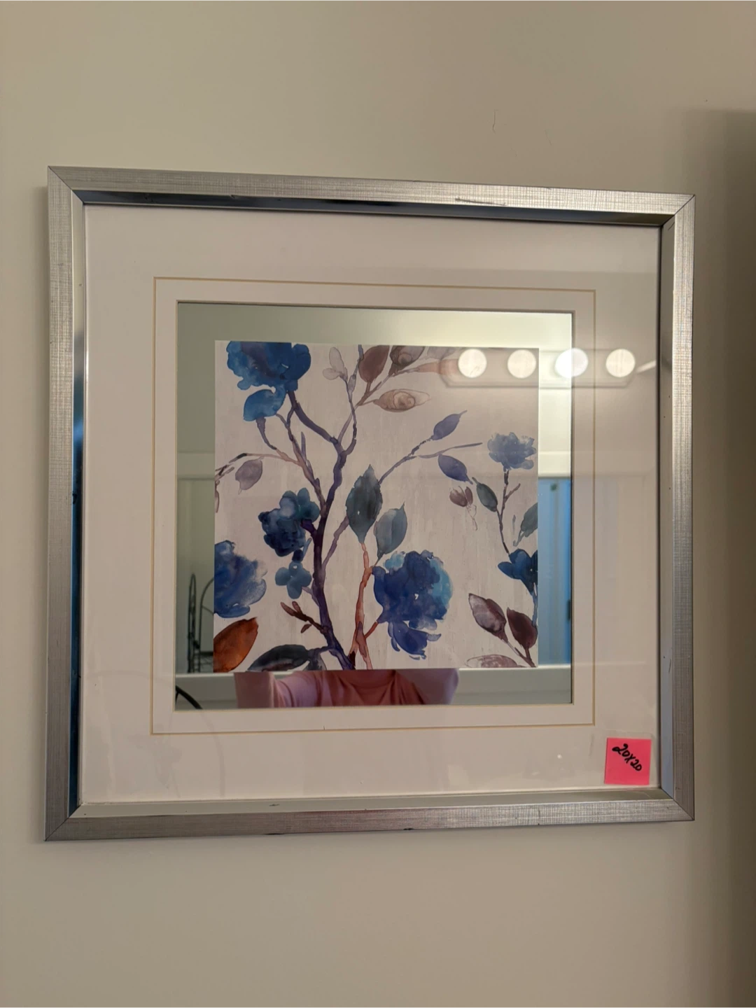 Framed Floral Art Print 20x20