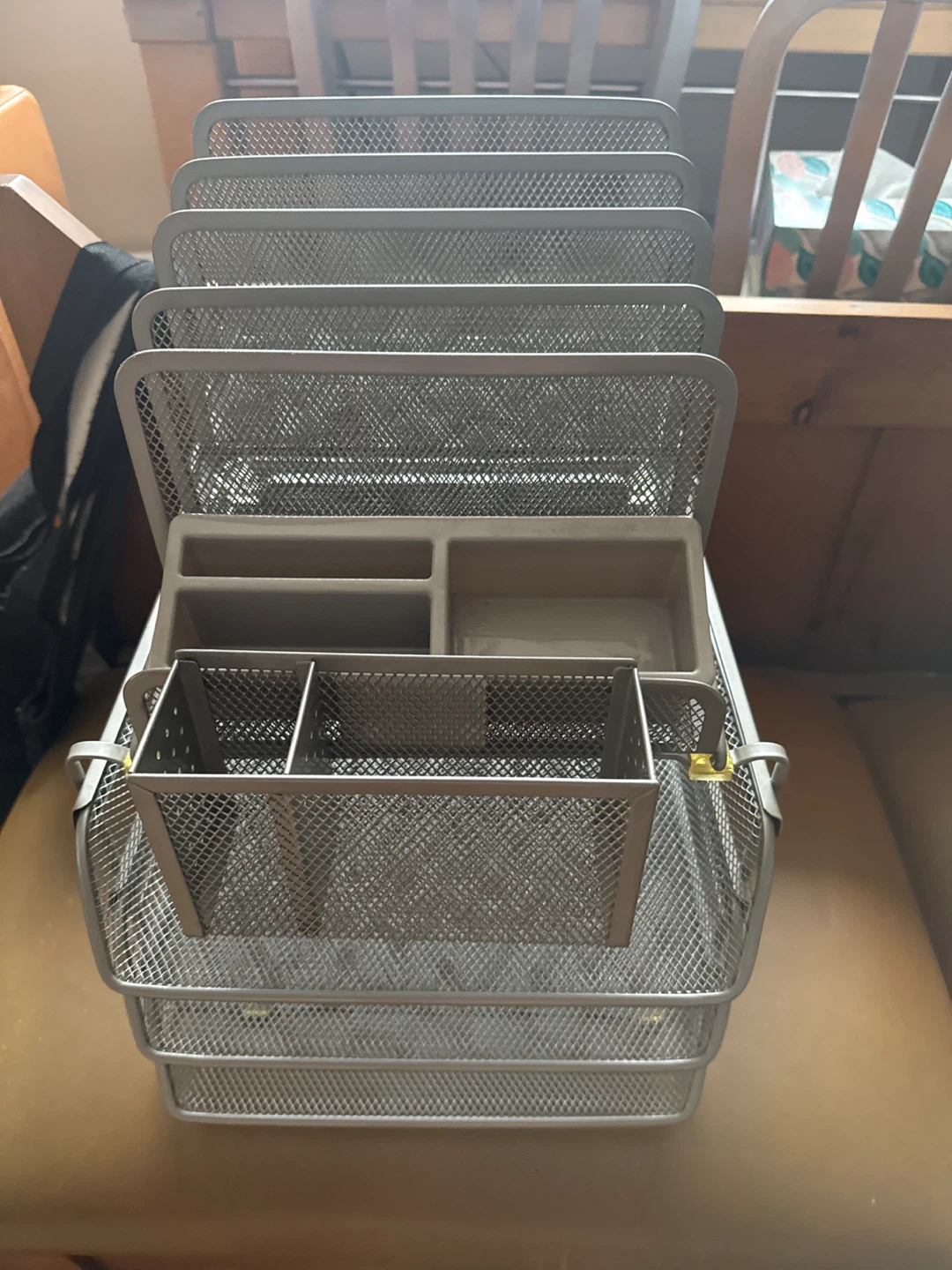 Mesh Desk Organizer with Multiple Compartments
