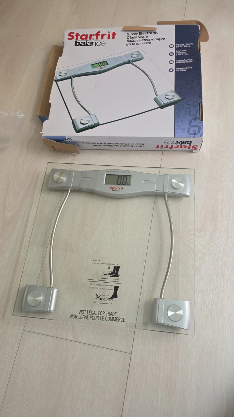 Starfrit Balance Silver Electronic Glass Scale