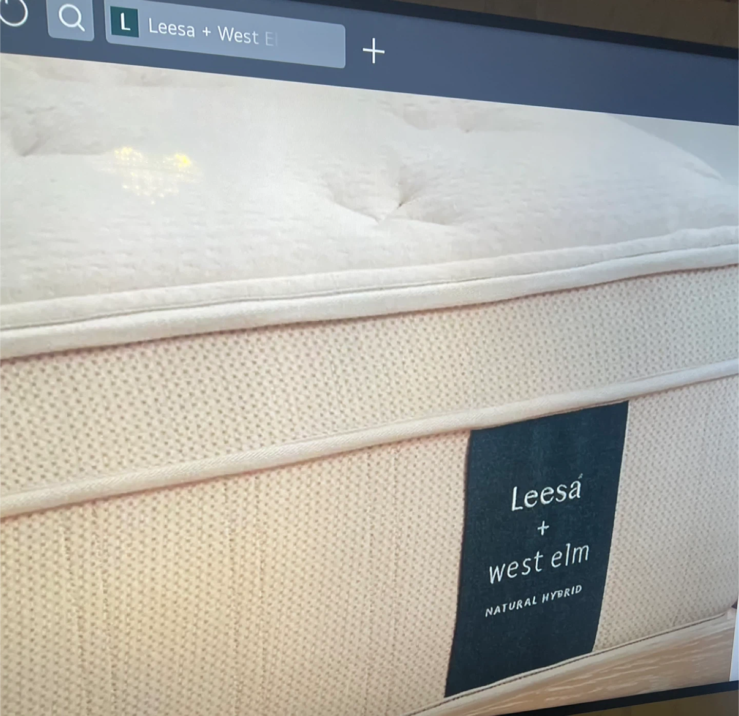 Leesa + West Elm Natural Hybrid Mattress