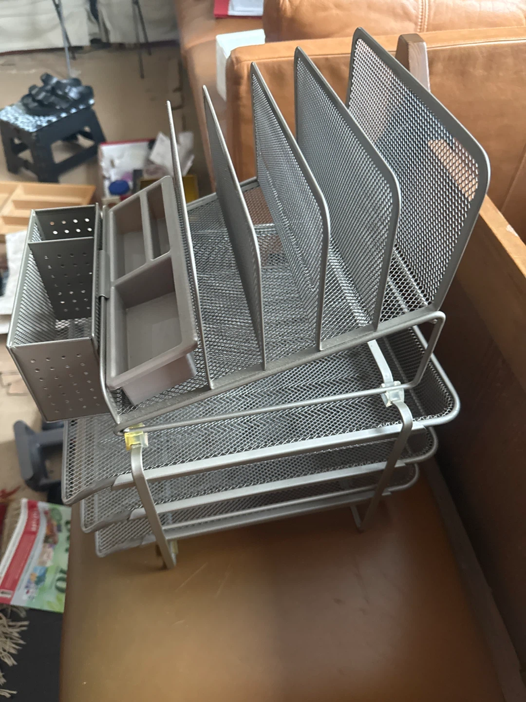 Mesh Desk Organizer with Multiple Compartments - photo 2
