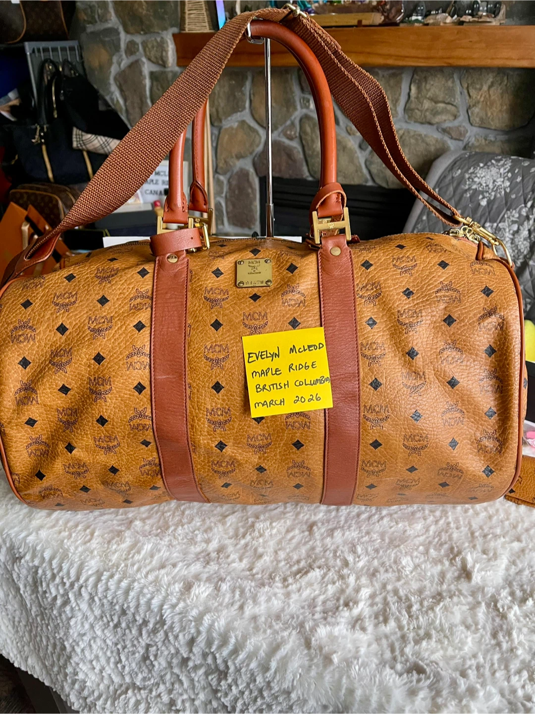 MCM Monogram Weekender Bag