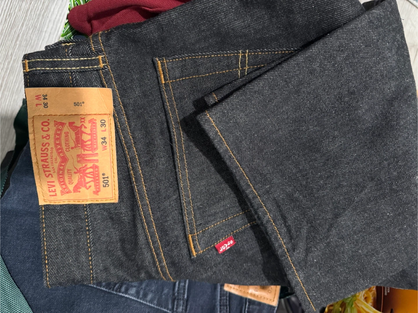 Levi's 501 Dark Wash Jeans W34 L30