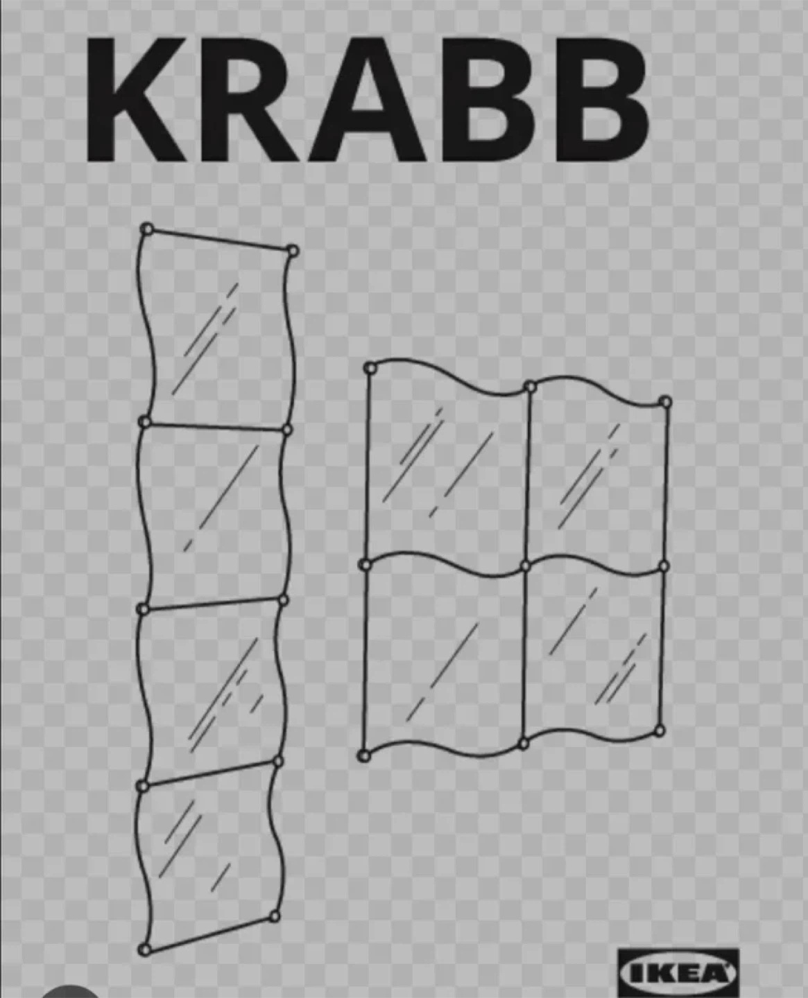 IKEA KRABB Mirror Set - photo 2