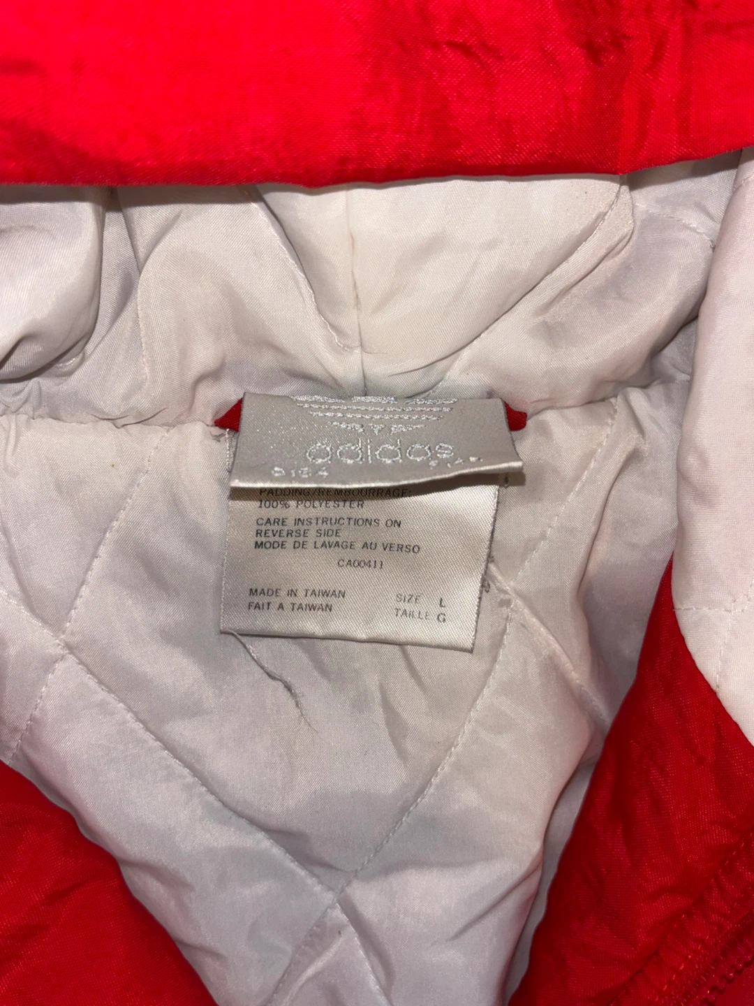 Adidas Red Hooded Jacket - photo 2