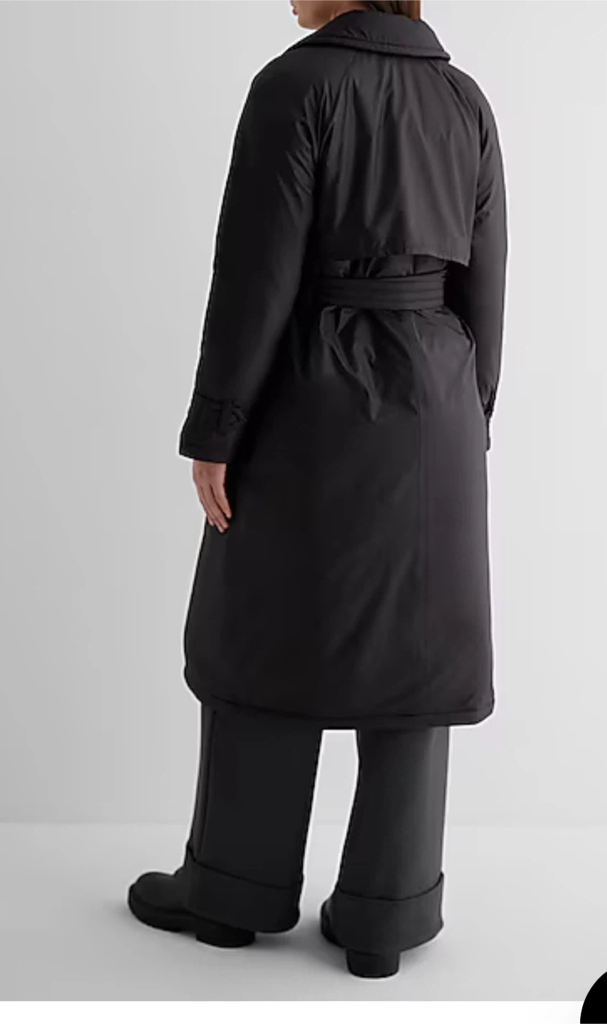 Belted Puffer Trench Coat - photo 5