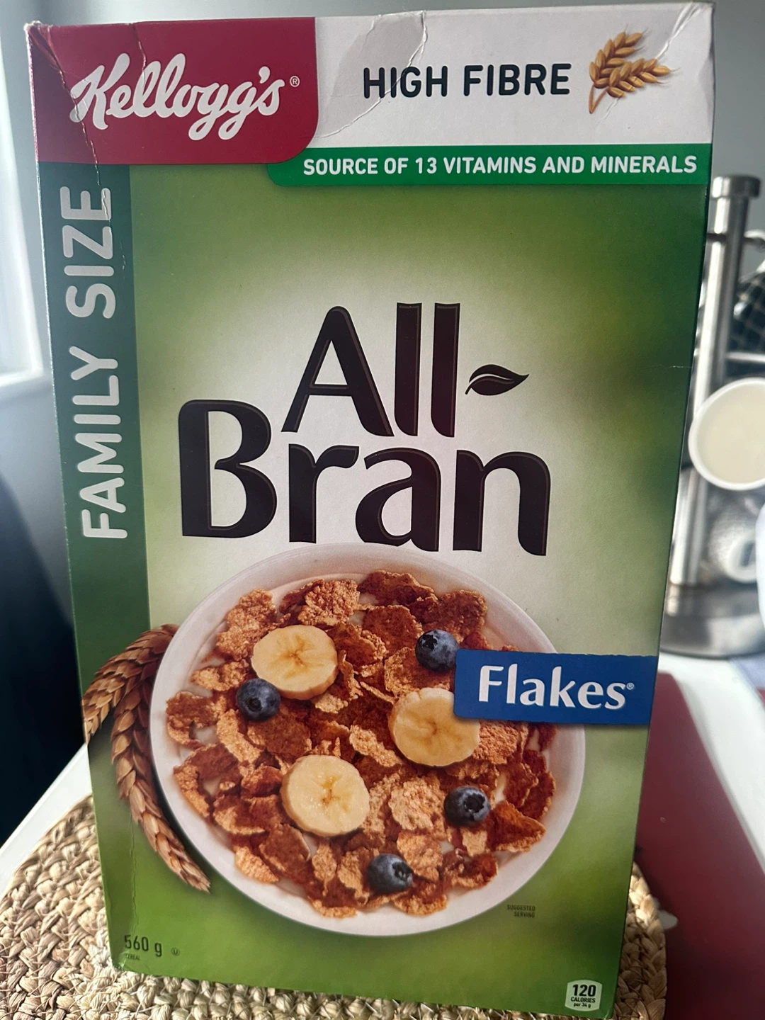 Kellogg's All-Bran Flakes Cereal Family Size🧡