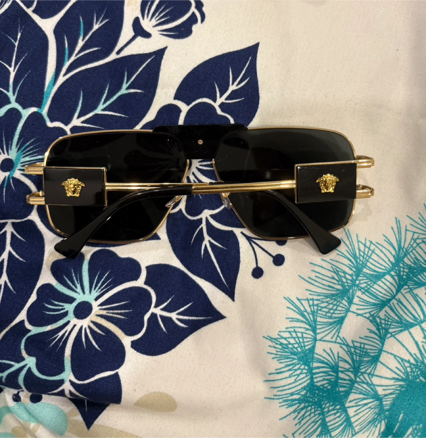 Versace Pilot Sunglasses - Gold and Black - photo 3