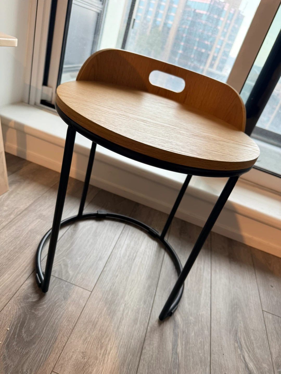 Wood Top Accent Stool