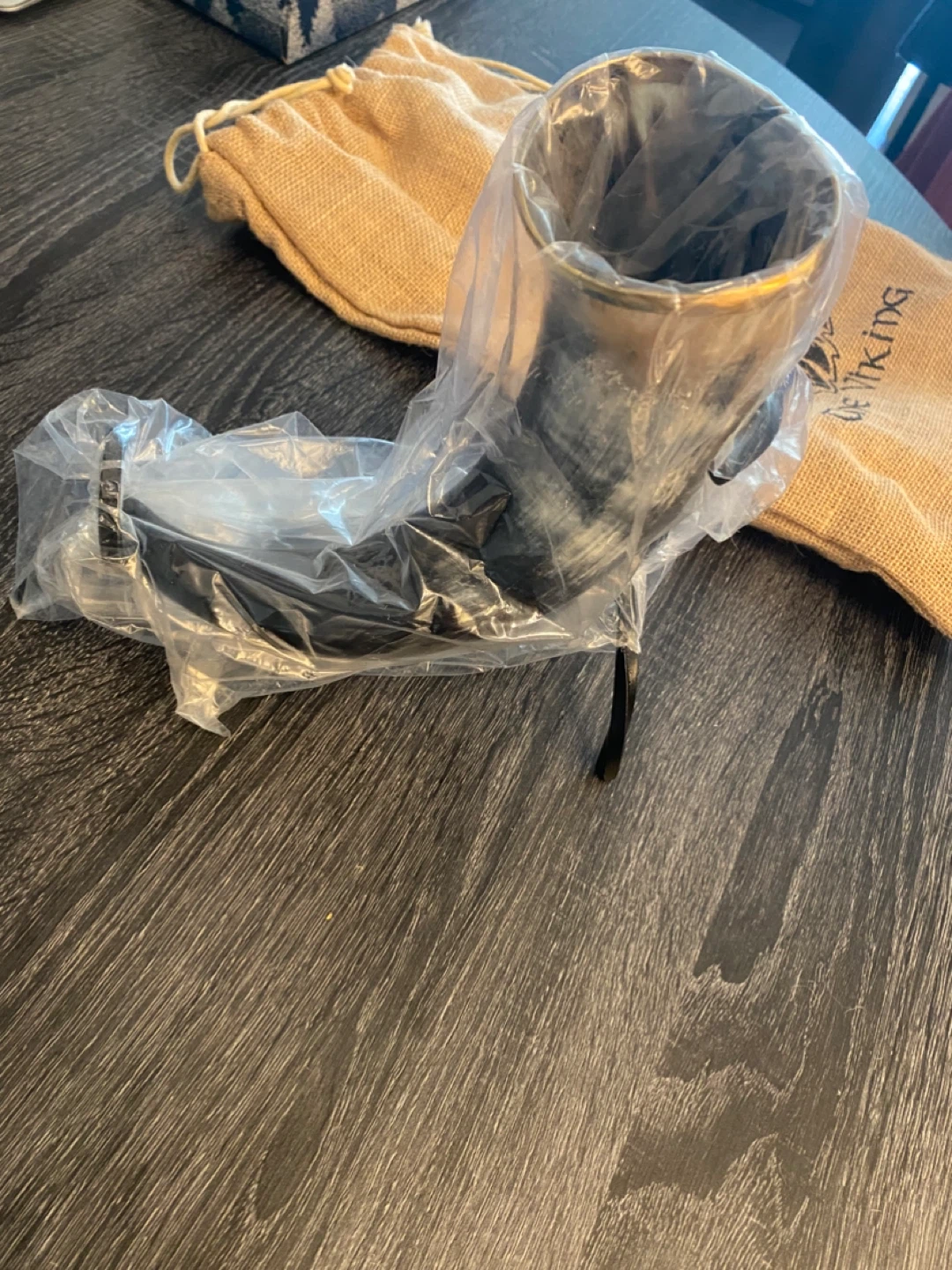 The Viking genuine drinking horn