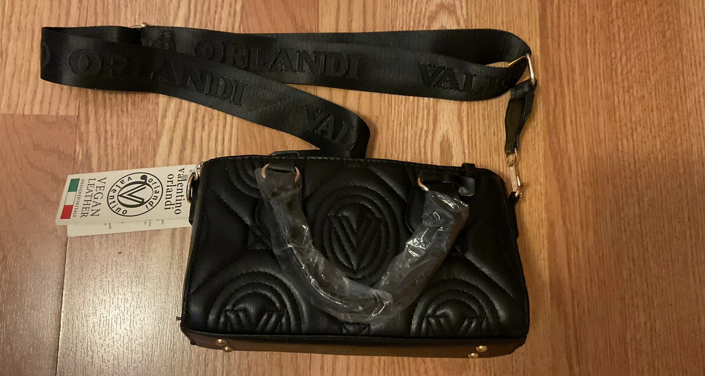 Valentino Orlandi Black Quilted Handbag