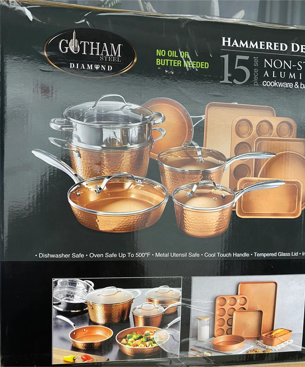 Brand New! Gotham Steel 15 Piece Cookware & Bakeware Set - photo 3