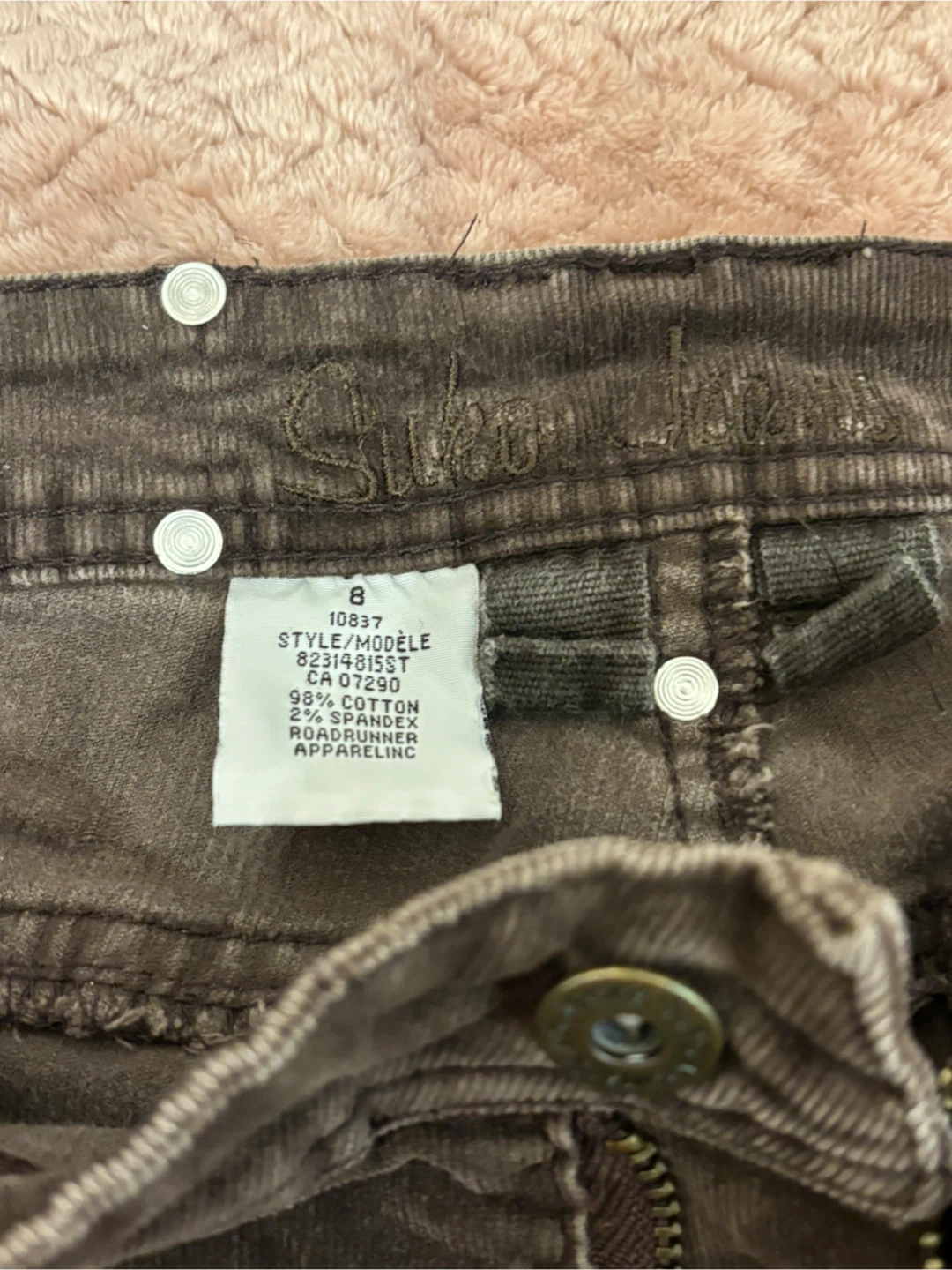 Suko Jeans Brown Corduroy Pants Size 8 - photo 4