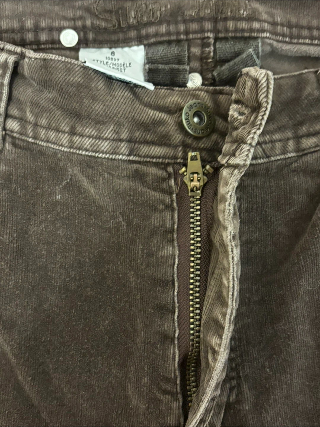 Suko Jeans Brown Corduroy Pants Size 8 - photo 2