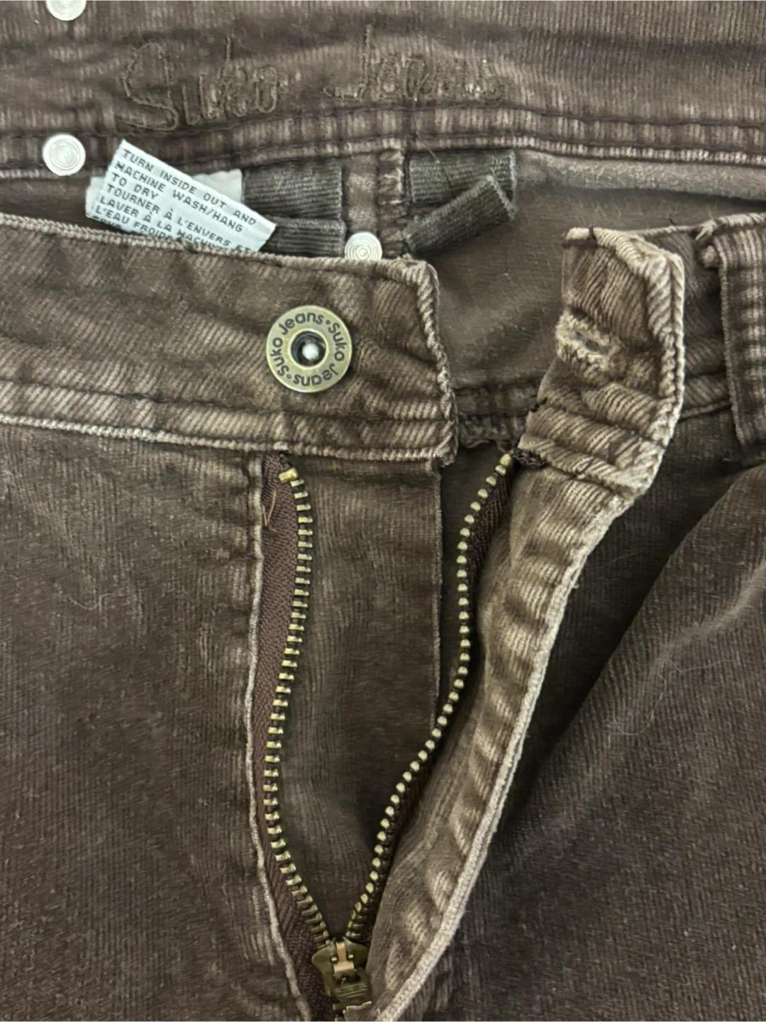 Suko Jeans Brown Corduroy Pants Size 8 - photo 3