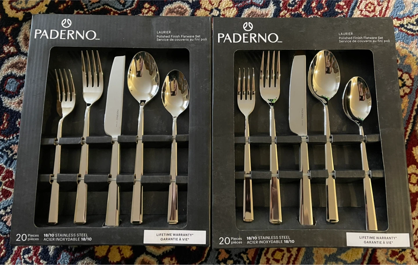 PADERNO 40 Piece Stainless Steel Flatware / Cutlery Set (New)