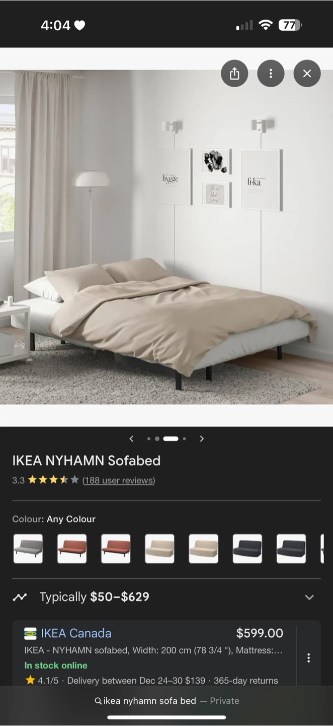 IKEA NYHAMN Sofabed - photo 4