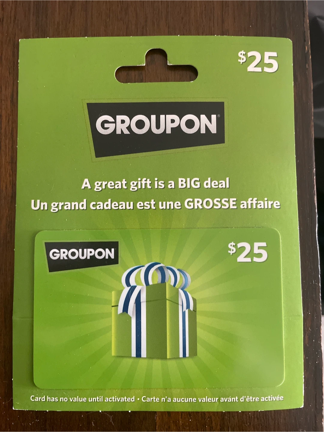$25 Groupon Gift Card