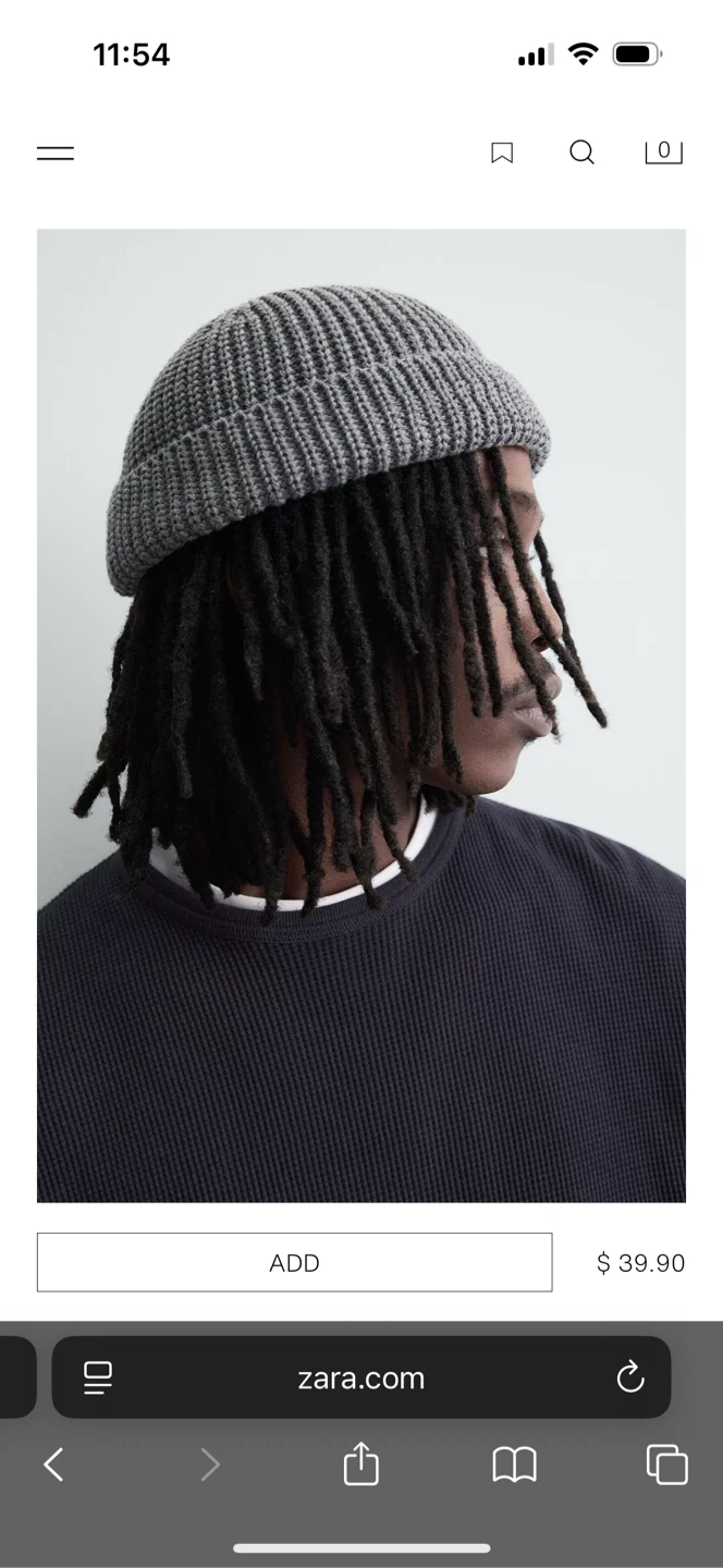 Zara Fisherman’s Beanie Grey - photo 3