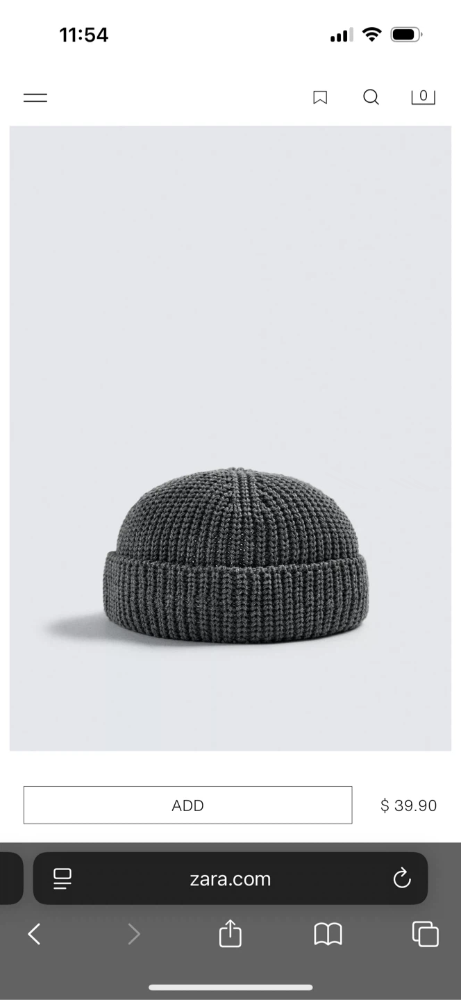 Zara Fisherman’s Beanie Grey - photo 2
