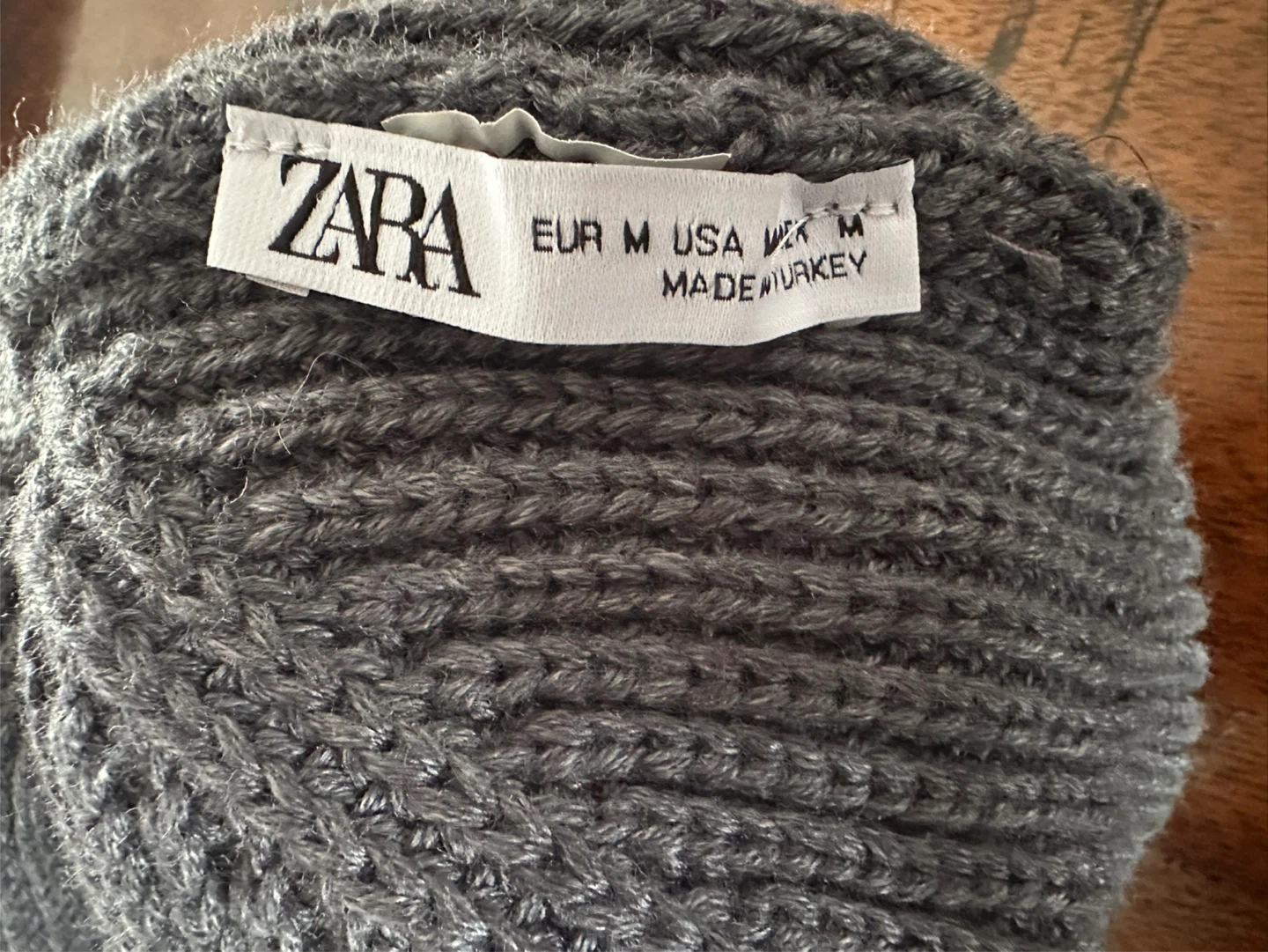 Zara Fisherman’s Beanie Grey - photo 4