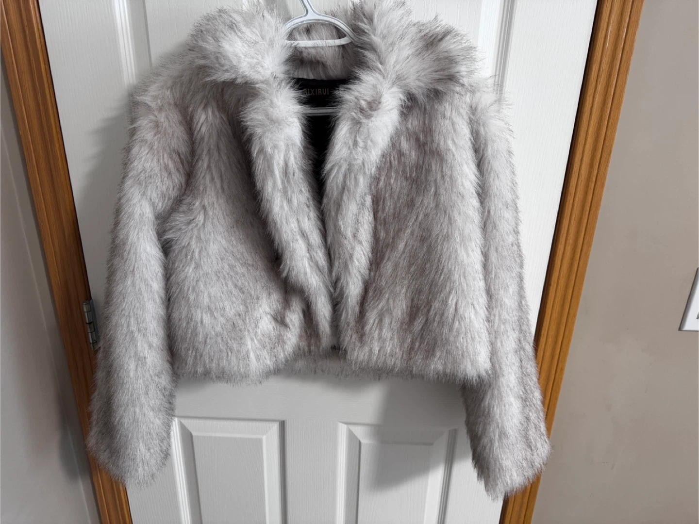 White Faux & Leather Moto Jacket - photo 2