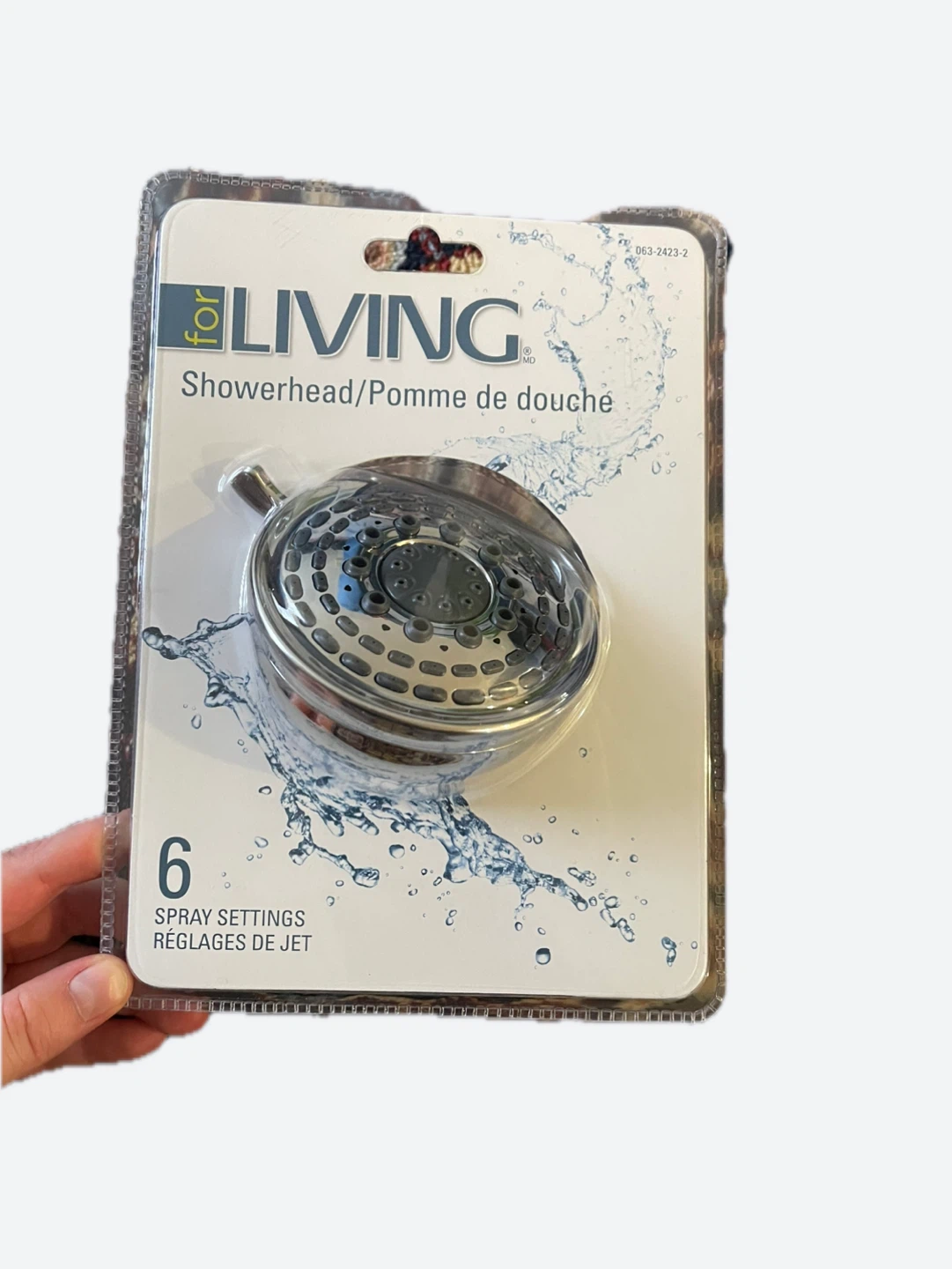 NEW! Showerhead: 6 Spray Settings