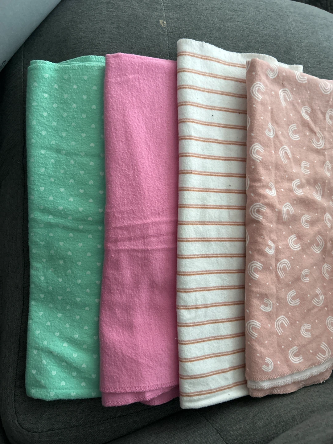 Set of 4 Baby Swaddle Blankets