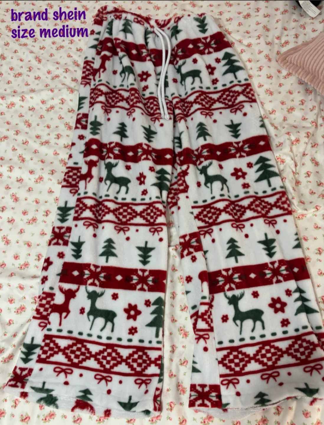 Shein Women's Christmas Pajama Pants - Size Medium