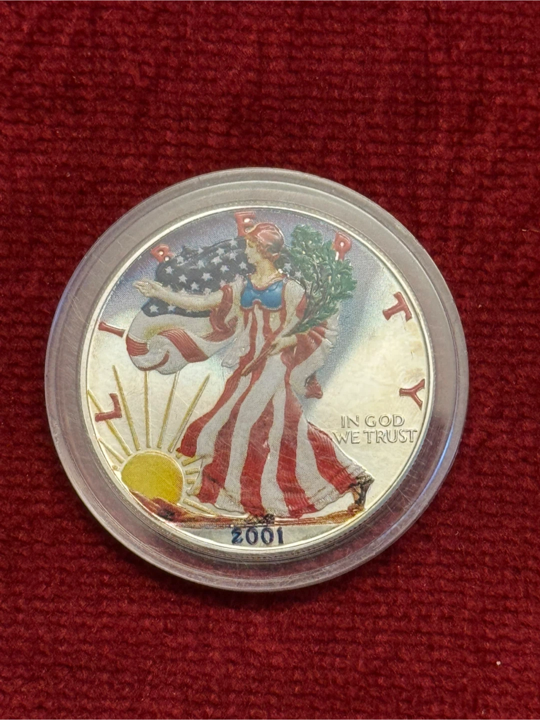 2001 American Eagle Silver Dollar Coin - photo 3