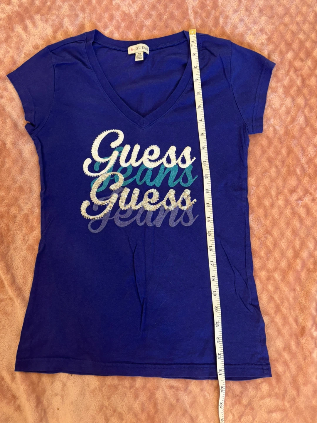 Guess Jeans V-Neck T-Shirt Size M - photo 4