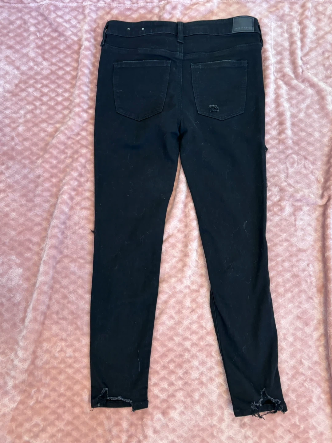 American Eagle Black Ripped Jeans - Size 6 Short - photo 4