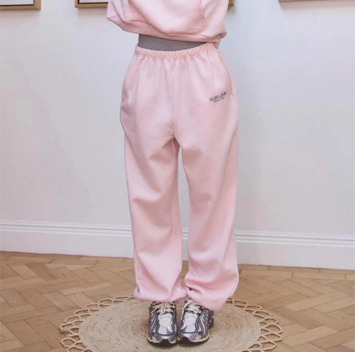 US 2 Pink Fleeced Sweatpants