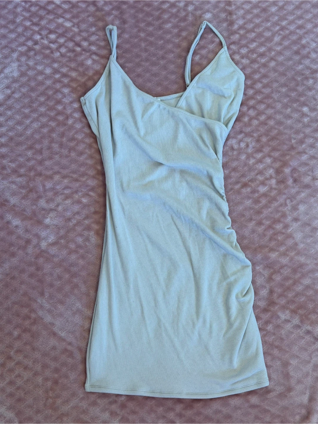 Garage Ruched Mini Dress M/M Beige